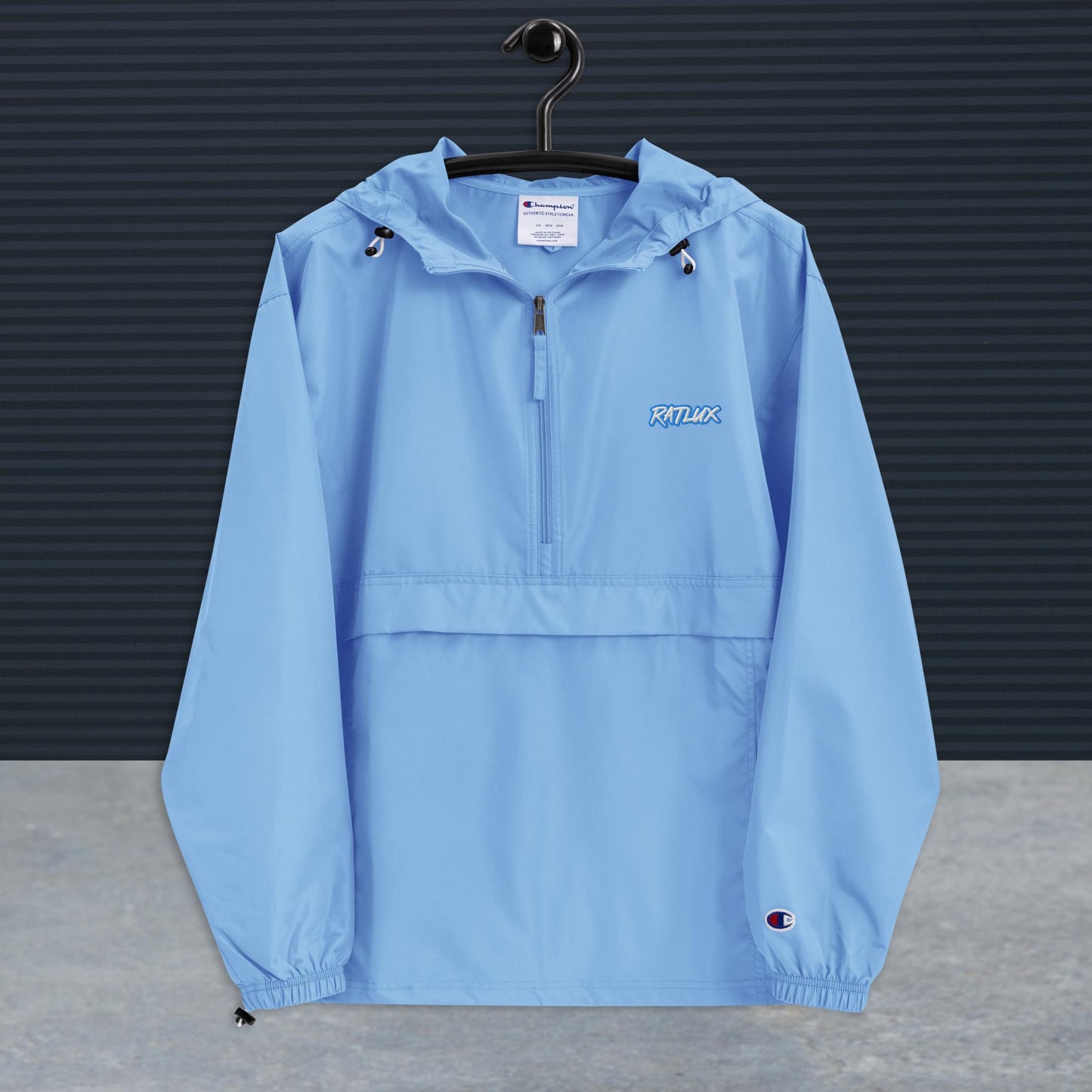 Embroidered Champion Packable Jacket (8 Colour Options)